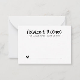 Minimalistkort för Studenten för Student Rådkort