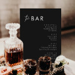 Minimalistkort för svarta Bröllop-drycker Pub-menu Meny<br><div class="desc">Guld Foil Elegant 5x7’ Bröllop Bord Menu Cards Minimalist Black Bröllop Drinks Pub Menu,  Minimalist Modern Bröllop Pub Menu Sign,  Drunk in Kärlek,  Alcohol Bröllop Drink Menu Menu</div>