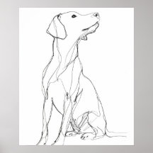 Minimalistlinje hund III