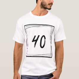 Minimalistnummer 40 t shirt