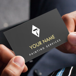 Minimalistpenseln för målare, Elegant, klassiskt Visitkort