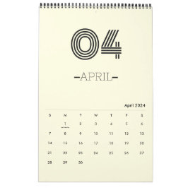 Minimalistplaneringskalender Kalender