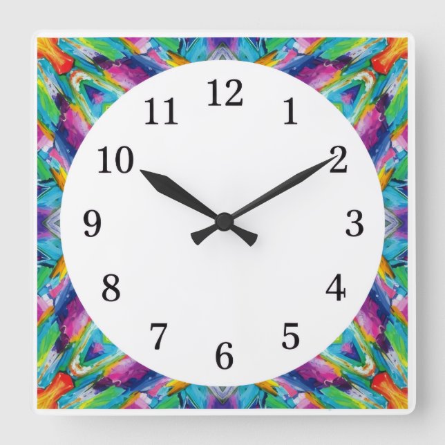 Minimalistruta för väggklocka med endast siffror (Framsida)