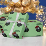 Minimalists Bowls God jul Presentpapper<br><div class="desc">Bild är en gräsmatta som bär en julhatt med ord God jul</div>