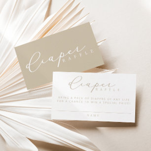 Minimalistskript - babyskare - förvrängningskort placeringskort