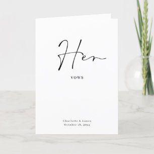 Minimalistskript för hennes visitkort kort