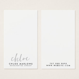 Minimalistskript Namn judielry Designer Visitkort