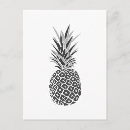 Minimalistsvart & vitananas vykort