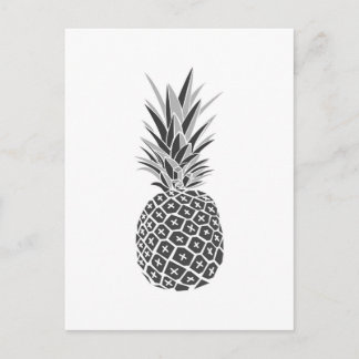 Minimalistsvart & vitananas vykort