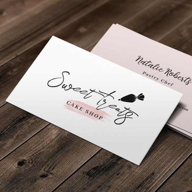 Minimalisttyp för slammerparker för bakverk visitkort (Skapare uppladdad)