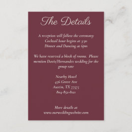 Minimalkort för plusinformation om Lila av skript Tilläggskort