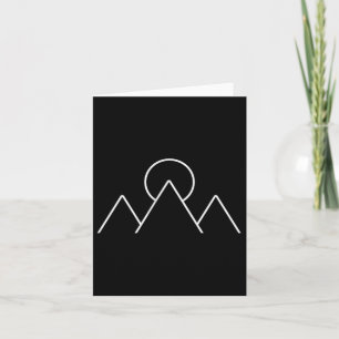 Minimalsimus Geometric Gif för bergshyllingskampan Kort