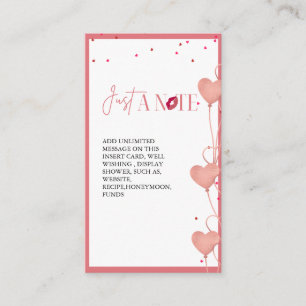 Minimalsits Valentine Bröllopsdusch Displaykort Tilläggskort