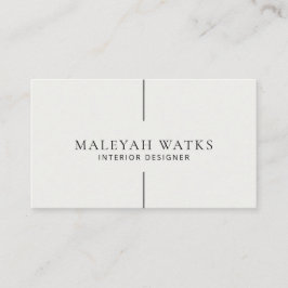 Minimalt Affärskort Visitkort