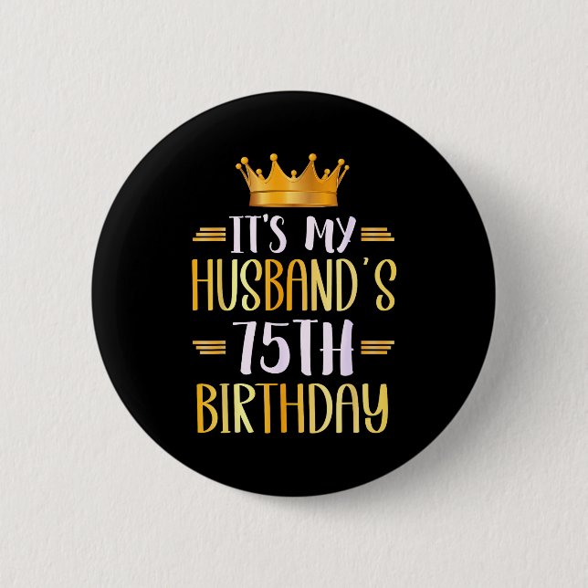 Minimalt är det makens 75-årsdag Glad Knapp (Framsida)