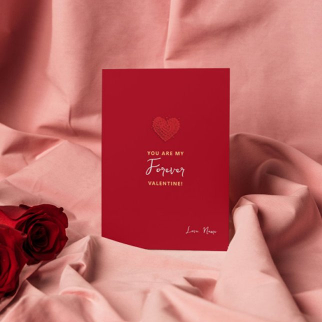 Minimalt att du är mitt för Valentine Red Heart Inbjudningar (Skapare uppladdad)