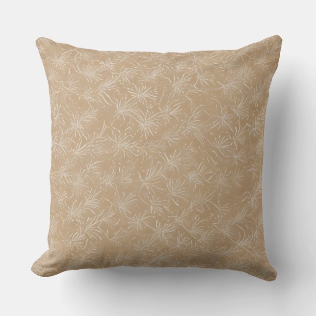 Minimalt batik blommönster kudde (Framsida)