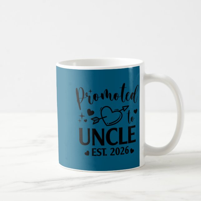 Minimalt befordrad farbror Est 2026 Kön Kaffemugg (Höger)
