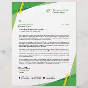 Minimalt bläckhuvud brevhuvud