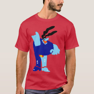 Minimalt blått Meanie T Shirt