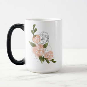 Minimalt blommigt utseende – mjuka rosor magisk mugg