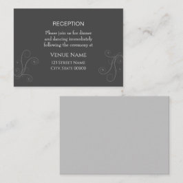 Minimalt blommor Brölloprecept Tilläggskort