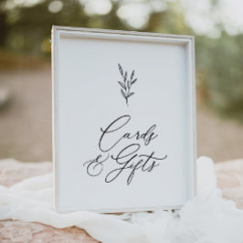 Minimalt Boho-Möhippa-kort och presentkort Poster