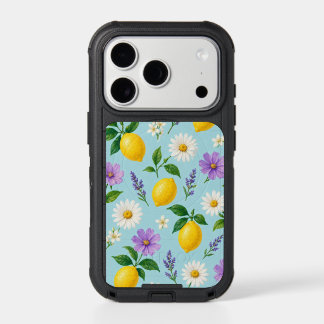 Minimalt Citron Blommigt Telefonfodral