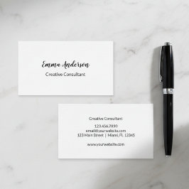 Minimalt Elegant Professionellt Visitkort