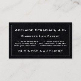 Minimalt, enkelt Affärskort Visitkort