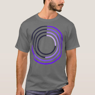 Minimalt färgfullt staplat Paj-diagram T Shirt