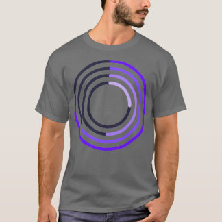 Minimalt färgfullt staplat Paj-diagram T Shirt
