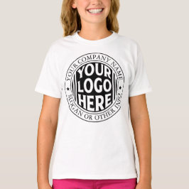 Minimalt företagsnamn och anpassad varumärkeslogot t shirt