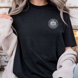 Minimalt företagsnamn och anpassad varumärkeslogot t shirt