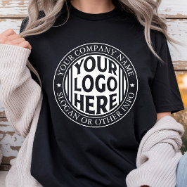 Minimalt företagsnamn och anpassad varumärkeslogot t shirt