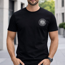 Minimalt företagsnamn och anpassad varumärkeslogot t shirt