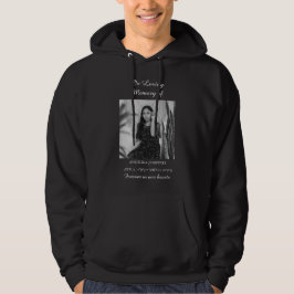 Minimalt foto Firande i livets begravningsminne Hoodie