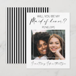 Minimalt foto | Kommer du att vara min Maid of hon