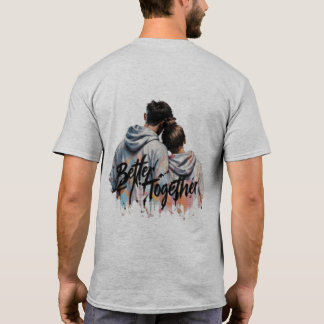 Minimalt framsidans logotyp bakre tryck T-Shirt | 