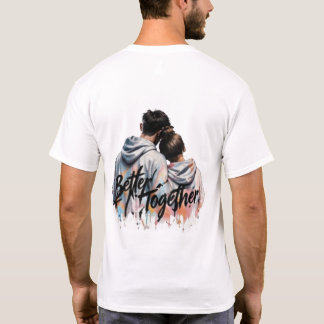 Minimalt framsidans logotyp bakre tryck T-Shirt |