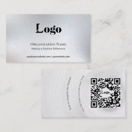 Minimalt fundraising-kort visitkort