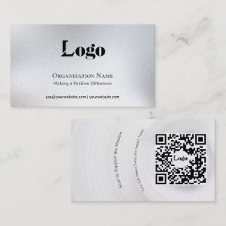 Minimalt fundraising-kort visitkort