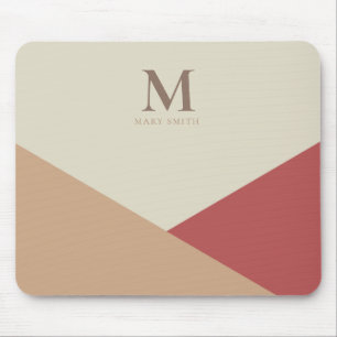 Minimalt geometriskt monogram för Elegant Musmatta