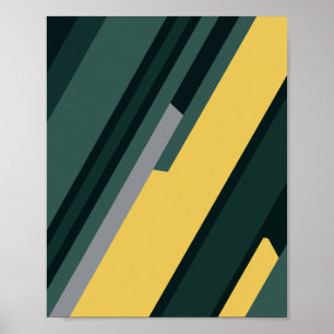 Minimalt geometriskt Rand Poster