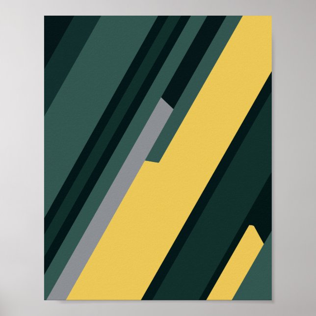 Minimalt geometriskt Rand Poster (Framsidan)
