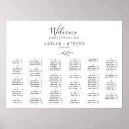 Minimalt Grått för alfabetiskt placeringsschema fö Poster