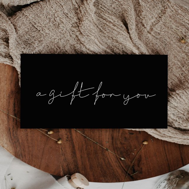 Minimalt handskrivet presentkort (Skapare uppladdad)