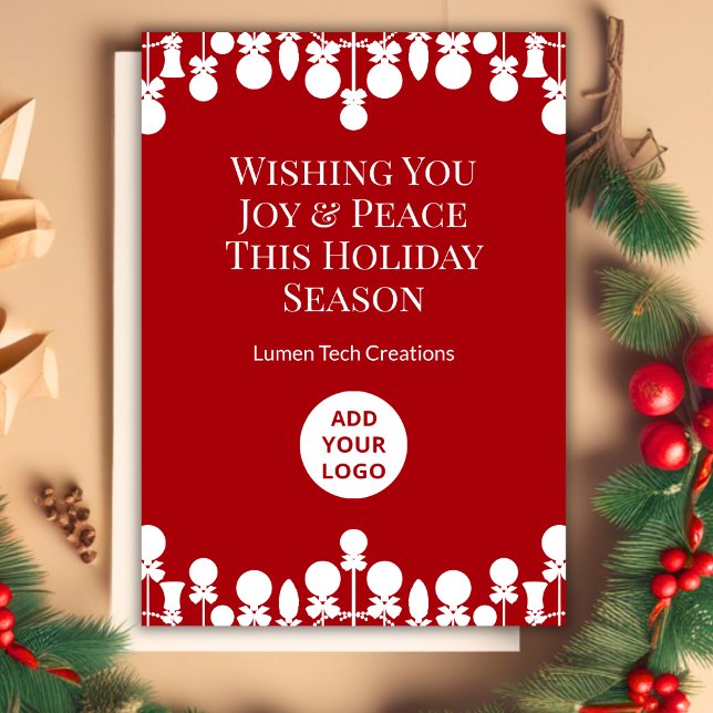 Minimalt julkort för Office | Anpassningsbarnas Lo (Skapare uppladdad)