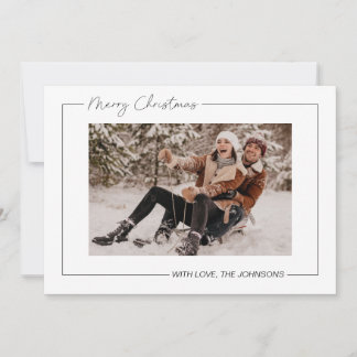 Minimalt julkort inbjudningar