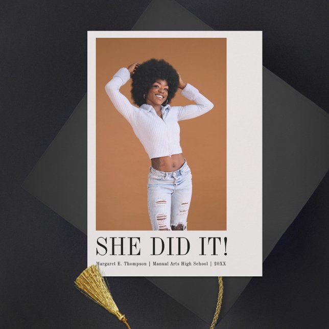 Minimalt klassiskt foto Studenten Meddelande (Skapare uppladdad)